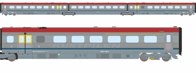 Dekas DK-8751054 - H0 - 3-tlg. Triebzug Y2R Carl Boberg, KLT, Ep. VI - DC-Sound
